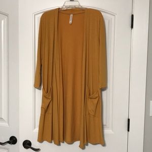 Women’s mustard cardigan